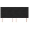 vidaXL Cabeceira com cabeceira Preto 200 cm Couro Sint&eacute;tico