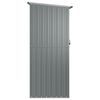 vidaXL Abrigo de jardim 180,5x97x209,5 cm aço galvanizado cinzento