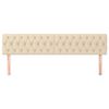 vidaXL Cabeceiras creme 180x7x78/88 cm tecido