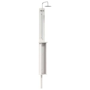 vidaXL Chuveiro Externo 246 cm Branco