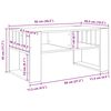 vidaXL Mesa de centro Carvalho Sonoma 92 x 49,5 x 45 cm