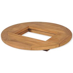 vidaXL Tampo de mesa para grades de cerveja teca 70 cm