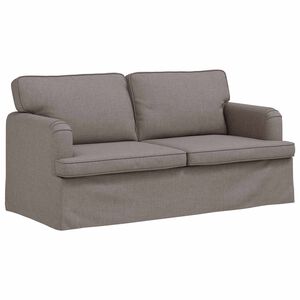 vidaXL Sof&aacute; Cinzento-acastanhado 162 x 80 x 85 cm tecido
