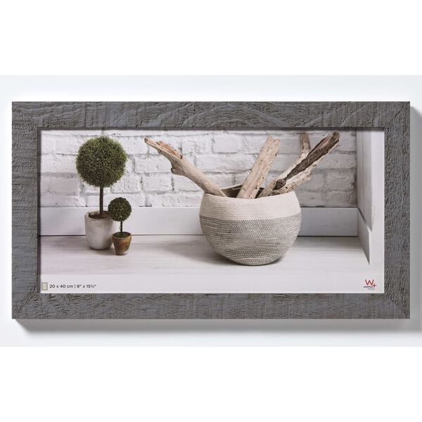 Walther Design Moldura para quadro Home 20x40 cm cinzento