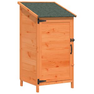 vidaXL Galp&atilde;o de Jardim com telhado Castanho 59 x 56 x 113,5 cm