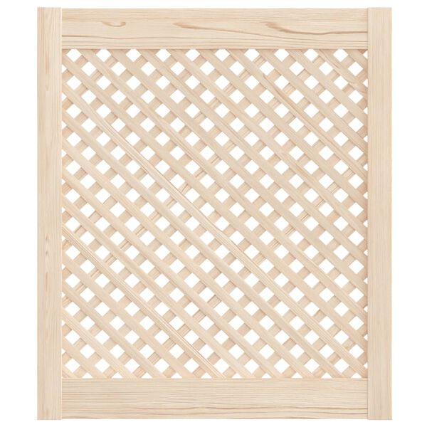 vidaXL Portas de armário design treliça 2 pcs 59,5x69 cm pinho maciço