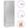 vidaXL Defumador BBQ c/ aparas madeira 44,5x29x110 cm a&ccedil;o galvanizado