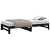 vidaXL Sof&aacute;-cama de puxar 2x(90x200) cm pinho maci&ccedil;o preto