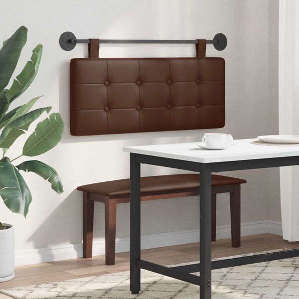 vidaXL Cabeceira Suspensa Montado na parede Couro Sint&eacute;tico