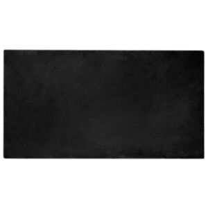 vidaXL Tapete de Pelo Sint&eacute;tico de Coelho Olite Preto 80 x 150 cm