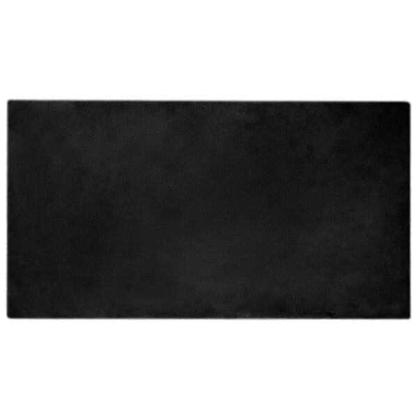 vidaXL Tapete de Pelo Sint&eacute;tico de Coelho Olite Preto 80 x 150 cm