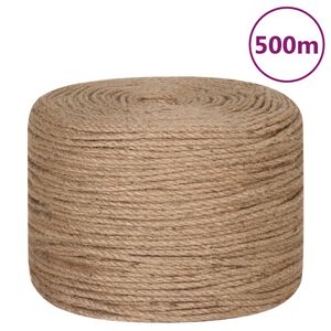 vidaXL Corda 100% juta 6 mm 500 m
