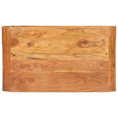 vidaXL Mesa de centro 90x50x30 cm madeira de acácia maciça