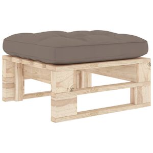 vidaXL Otomana de paletes para jardim pinho impregnado
