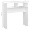 vidaXL Mesa consola 78x30x80 cm derivados de madeira branco