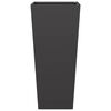 vidaXL Vaso/floreira de jardim 2 pcs 35x35x75 cm a&ccedil;o preto