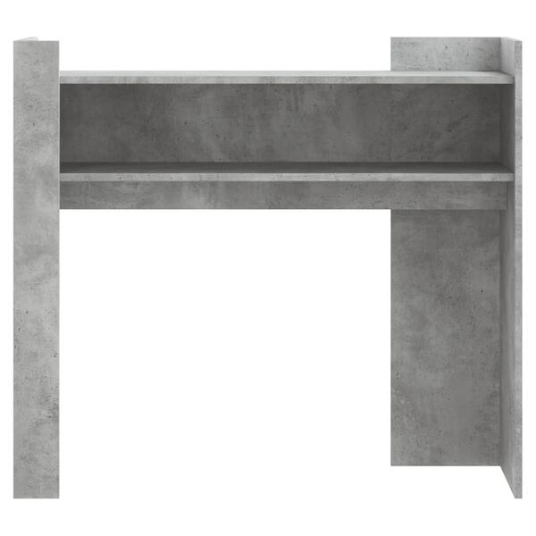 vidaXL Mesa consola 100x35x90 cm derivados de madeira cinzento cimento