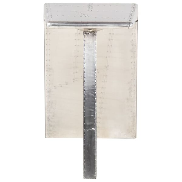 vidaXL Secret&aacute;ria aviador 112x50x76 cm metal prateado