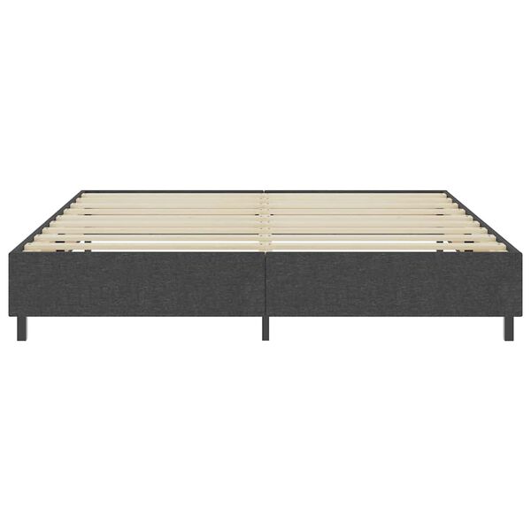 vidaXL Cama boxspring 200x200 cm tecido cinzento