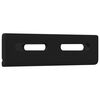 vidaXL Suporte de Canto 2 pcs Preto 138,5 x 50,5 x 16 mm Ferro