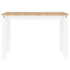 vidaXL Mesa de jantar PANAMA 112x60x75 cm pinho maci&ccedil;o branco