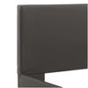 vidaXL Estrutura de cama c/ LEDs 90x200 cm couro artificial cinzento
