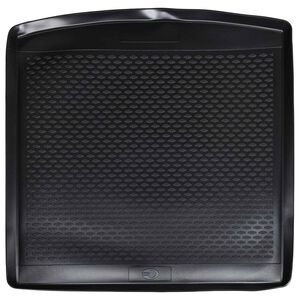 vidaXL Tapete do Porta-Malas Preto Borracha