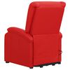 vidaXL Poltrona de massagens elevat&oacute;ria couro artificial vermelho