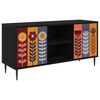vidaXL Gabinete para TV ESSEN 102 x 33 x 51 cm Carvalho Preto