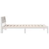 vidaXL Estrutura da Cama Branco 75 x 190 cm Madeira de Pinheiro S&oacute;lida