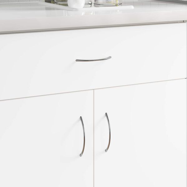 vidaXL Cabo 12 pcs Prateado 107 x 3.6 x 23 mm A&ccedil;o inoxid&aacute;vel