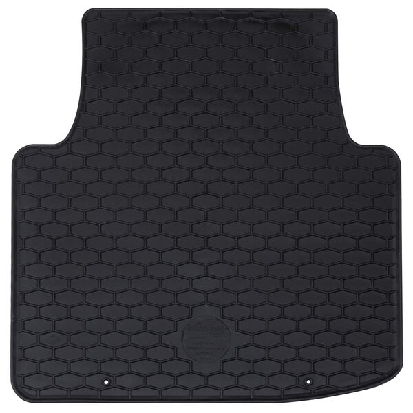 vidaXL Tapete de carro 4 pcs Preto Borracha
