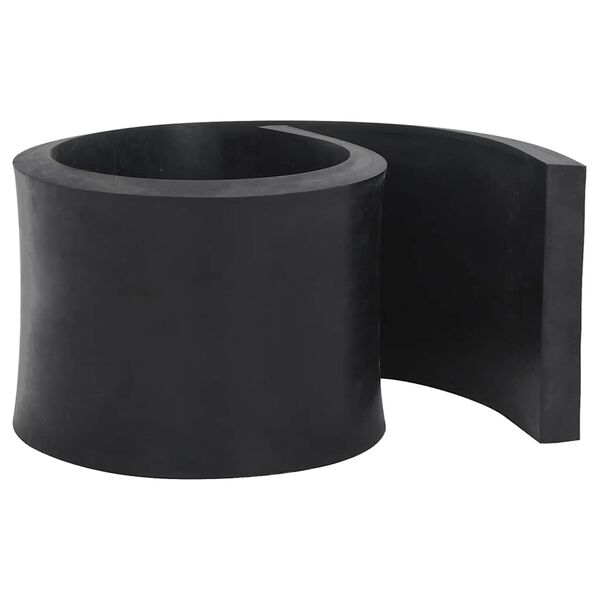 vidaXL Borda de borracha para limpa-neves 100x15x2 cm preto