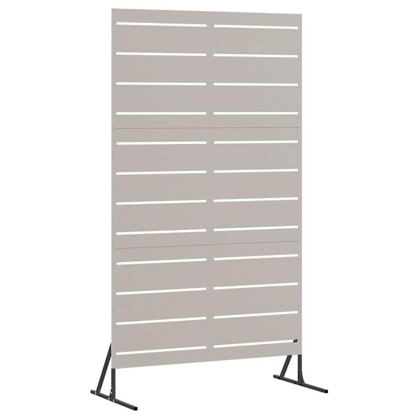 vidaXL Protetor de Privacidade Cinzeto 100 x 50 x 180 cm A&ccedil;o Corten