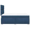 vidaXL Cama boxspring com colch&atilde;o 120x190 cm tecido azul