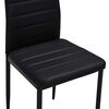 vidaXL Cadeiras de jantar 4 pcs couro artificial preto