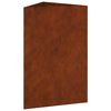vidaXL Vaso/floreira de jardim 50x43x75 cm a&ccedil;o corten