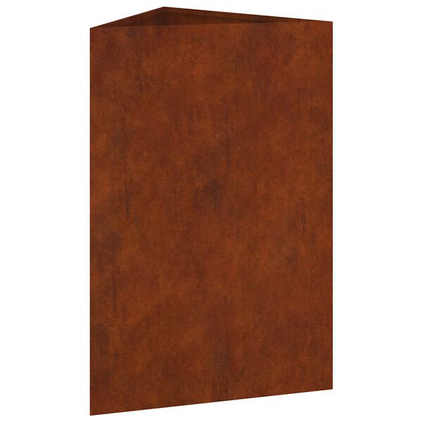 vidaXL Vaso/floreira de jardim 50x43x75 cm a&ccedil;o corten