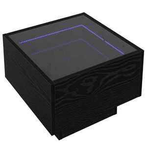 vidaXL Mesa de centro Carvalho preto 40 x 40 x 30 cm