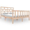 vidaXL Estrutura de cama 120x200 cm madeira de pinho maci&ccedil;a