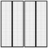 vidaXL Cortinas de porta anti-insetos magn&eacute;ticas 2 pcs 220x100cm preto