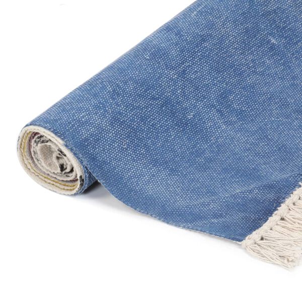 vidaXL Tapete Kilim tecido &agrave; m&atilde;o 120x180 cm algod&atilde;o padr&atilde;o multicor