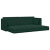 vidaXL Sof&aacute;-cama de ch&atilde;o 200cm Verde Escuro Veludo