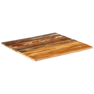 vidaXL Tampo mesa quadrado 70x70cm 15-16mm madeira recuperada maciça