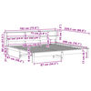 vidaXL Cama sem colch&atilde;o 180x200 cm madeira de pinho maci&ccedil;a branco