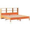 vidaXL Cama com estante sem colch&atilde;o 180x200 cm pinho maci&ccedil;o