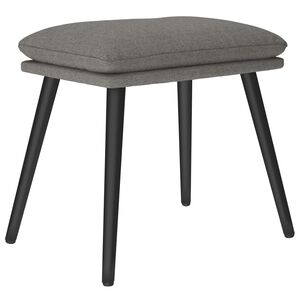 vidaXL Apoio de p&eacute;s 45x29,5x35 cm tecido cinzento-claro