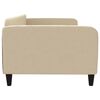 vidaXL Sof&aacute;-cama 100x200 cm tecido cor creme
