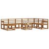 vidaXL Conjunto de Sof&aacute;s para Exterior 9 pcs Natural