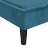 vidaXL Chaise longue veludo azul